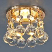 2051 MR16 золото/прозрачный хрусталь (GD+Clear) Strotskis светильник точечный ЭС (снят)