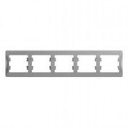 SE Glossa Алюминий Рамка 5-я, горизонтальная GSL000305