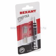 Отвертка с насадками Rexant ( 6шт) 12-4705
