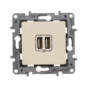 Legrand Etika Слоновая кость Розетка USB для зарядки двойная 672394