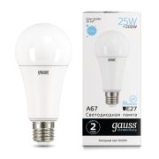 Лампа Gauss LED Elementary A67 25W E27 2150lm 6500K 73235
