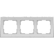 Рамка на 3 поста VITEL WL06-Frame-03 Серебро