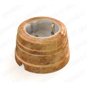 Розетка фарфоровая с/з темный мрамор «Мезонин» D=70*45mm 70301-21 (снят)