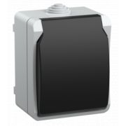 IEK ФОРС Розетка наружная с/з с крышкой IP54 ERS12-K03-16-54-DC