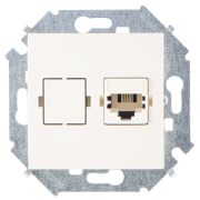 Simon 15 Бежевая Розетка ТЛФ 1-ая RJ11, винт.зажим