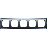 W0051208/ Рамка на 5 постов Diamant (черный)