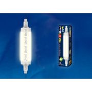 Лампа светодиодная прозрачная UNIEL LED-J118-12W/WW 3000K R7S PLZ7TR прожект
