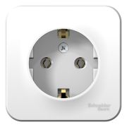 Blanca Розетка 1-ая с/з без шторок.16А, 250В, изолирующая пластина Белый BLNRA010111