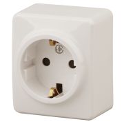 ЭРА Эксперт Розетка 1-ая с/з Schuko, 16А ОУ сл.кость IP20 11-2203-02