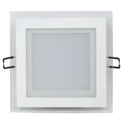 HL686LG Светильник светодиодный встраиваемый 15W 4200K квадрат белый стекло HOROZ ELECTRIC