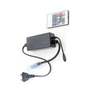 Контроллер 4 кнопки 5050 220В RGB IP65 550Вт пульт с антенкой в к-те  16 функций 50 смRF-LT5-RGB-20 20 кнопочный контроллер (16 функций 5050 RGB 40cm провод)