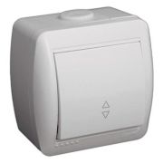 LEZARD Выключатель 1 кл О/П проходной белый 710-0200-105