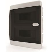 Щит встраиваемый 18 мод. IP41 прозрачная черная дверца CVK 40-18-1 Tekfor