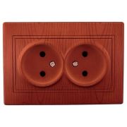 LEZARD С/П вишня розетка 2-ая б/з 701-0601-128