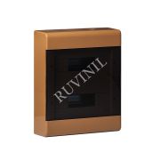 Щиток Тусо о/п на 24 мод. коричневый с прозрачной дверцей 302х370х95мм 68324К