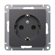 Systeme Electric AtlasDesign Базальт Розетка с/з, 16А, механизм