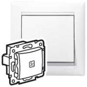 Legrand Valena Бел Переключатель 1-кл. проходной с подсветкой 774426*