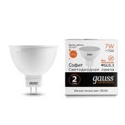 Лампа Gauss LED Elementary MR16 7W GU5.3 530lm 3000K 13517