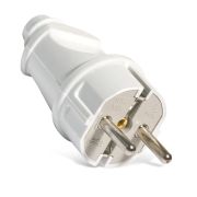 UNIVERSAL Евровилка белая с/з прямая 16А A101 (25шт)