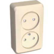 Этюд Крем Розетка 2-ая б/з со шторками наружная PA16-006K