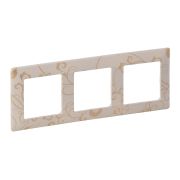 Legrand Valena LIFE Ампир бежевый Рамка 3-ая