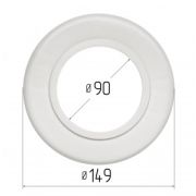 Платформа для монтажа светильника, GX 53 H4 диаметр 90 мм