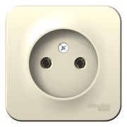 Blanca Розетка б/з без шторок. О/П 16А, 250В, изолирующая пластина Молочная BLNRA000112