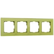 Рамка на 4 поста FAVORIT фисташковый a036590***