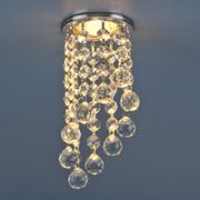 205C-С MR16 хром/прозрачный хрусталь  (СН+Clear) Strotskis светильник точечный ЭС (снят)