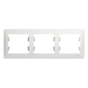 SE Glossa Белый Рамка 3-я, горизонтальная GSL000103
