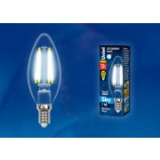 Лампа UNIEL SKY Filament LED-C35-13W-4000K-E14-CL свеча нейтральный белый