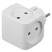 ЭРА SP-4-W Тройник 4гн, без заземл со шт. (белый) Б0005103