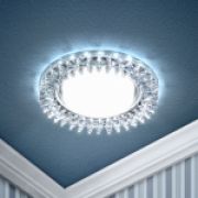 ЭРА DK LD20 SL/WH Светильник декор cо светодиодной подсветкой GX53, прозрачный (снят)