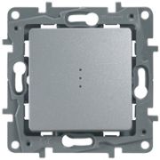 Legrand Etika Алюминий Переключатель 1-кл. с подсветкой 10А авт. зажим 672415