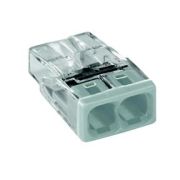 Wago 2273-242  клемма на 2 проводника 2*0,5-2,5мм2 прозрач с пастой «Alu-Plus» (100шт/уп)