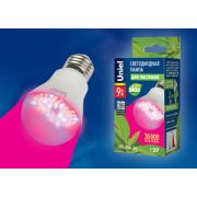 Uniel LED-A60-9W/SP/E27/CL Лампа светодиодная для растений син/красн ALM01WH
