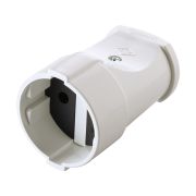 MAKEL Штепсельная розетка б/з белый 10004