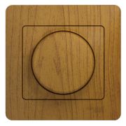 SE Glossa Дерево Дуб Светорегулятор (диммер) поворотный, 300Вт (в сборе с рамкой) GSL000534