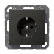 JUNG EcoProfi Черный матовый Розетка с/з, автозажим