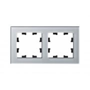 Systeme Electric AtlasDesign Nature Стекло алюминий Рамка 2-ая