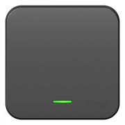 Blanca Выключатель 1-кл. с подсветкой О/П 10А, 250B, изолир пластина Антрацит BLNVA101116