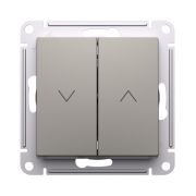 Systeme Electric AtlasDesign Шампань Выключатель 2-клавишный жалюзи, 10А, механизм