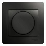 SE Glossa Антрацит Светорегулятор (диммер) поворотный, 300Вт, в сборе GSL000734