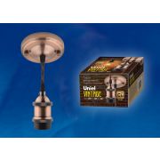 DLC-V-S22K/E27 TS/1.5M/BL BRONZE патрон «Vintage» с проводом и креплением, медь Uniel