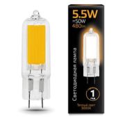 Лампа Gauss LED G4 220V 5.5W 480lm3000K Glass 107807105