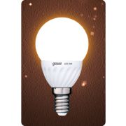 GAUSS Black Светодиодная лампа шар 3W E14 2700K матовая (керам. рад) 105301103 (снят с производства)