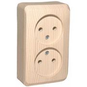 Этюд Дача Сосна Розетка 2-ая б/з  без шторок наружная PA16-005D