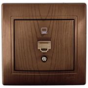 LEZARD С/П сосна розетка компьютерная 701-0801-139