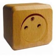 Этюд Дача бук Розетка 1-ая без/з без шторок наружная PA16-001T