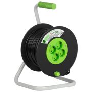 ЭРА GREEN LINE Удлинитель силовой KAT-3x1-40m  на катушке пластик 4 розетки с заземлением